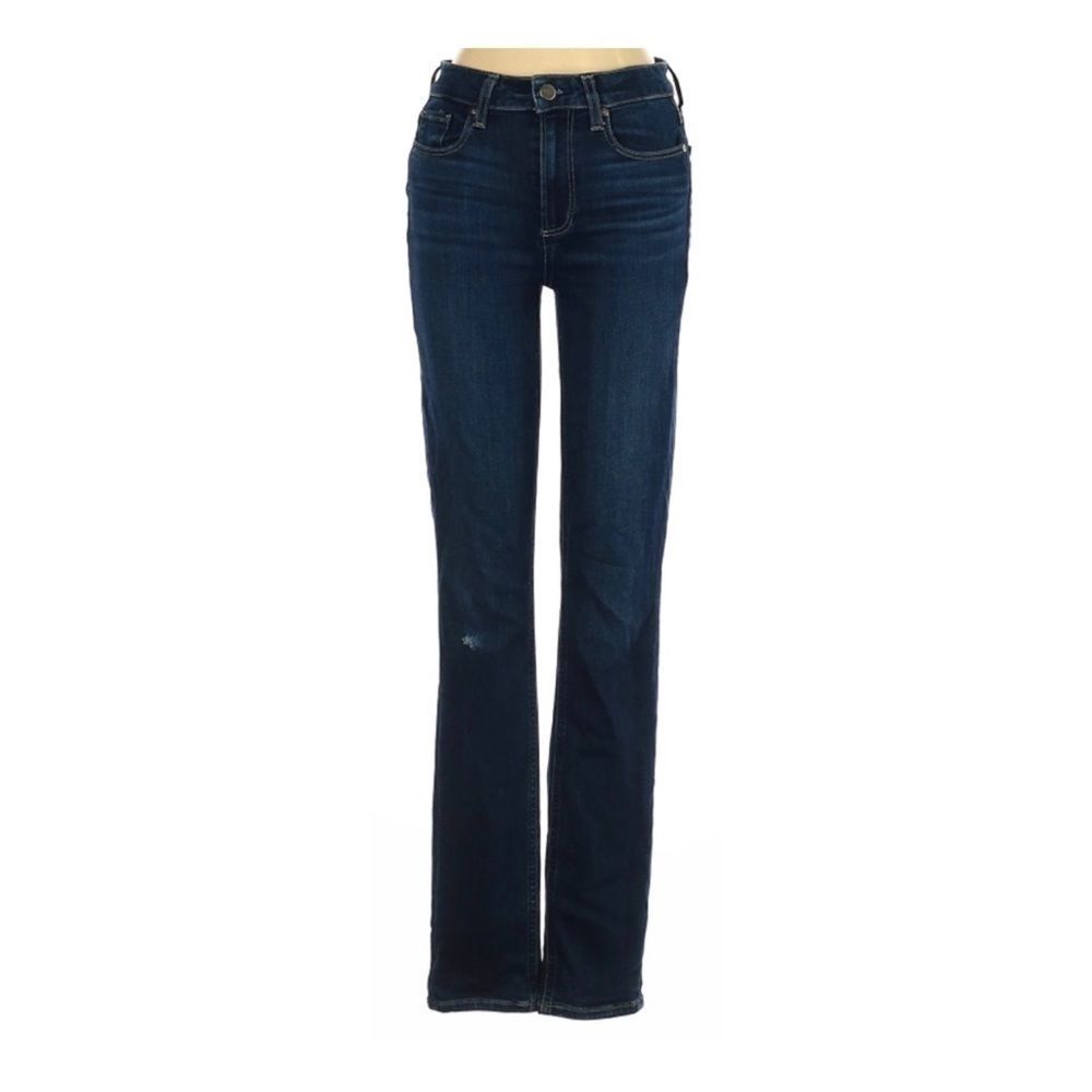 Paige Hilton Skinny Jeans with whisker red rip - size 2/w25